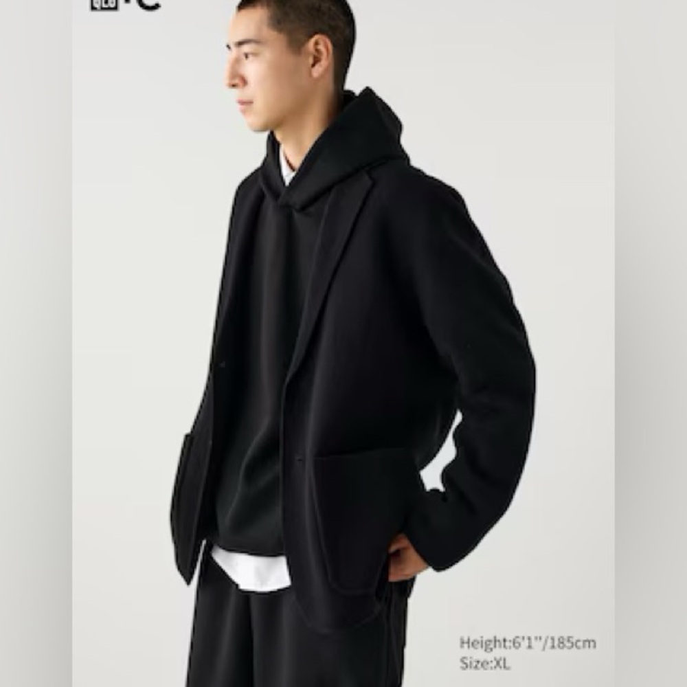 Uniqlo C knit wool jacket size XL black NWOT sold out everywhere